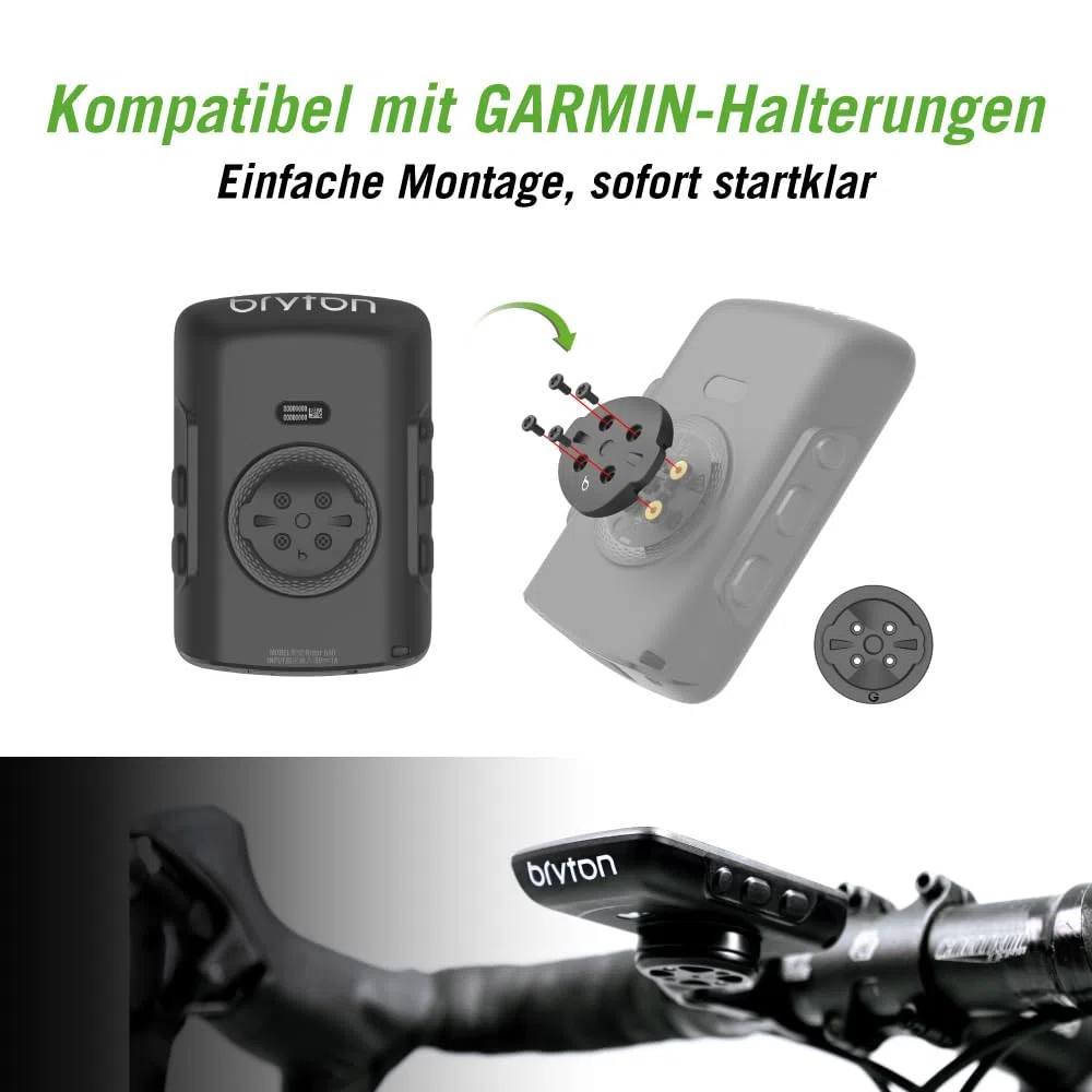 Bryton Rider 550 GPS Fahrradcomputer mit 37 Stunden Akkulaufzeit, 2,8-Zoll Farbdisplay und Fahrradnavigation