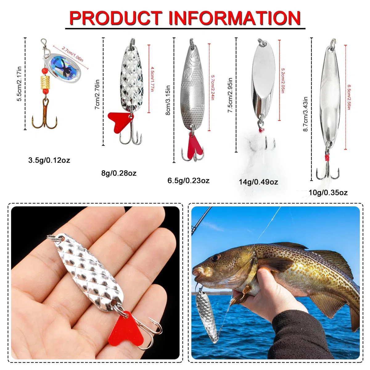 491 Stück Angeln Köder Set Gemischt, AngelKöder Kit mit Tackle Box Enthält Angelzubehör Wobbler Forellenköder Jigköpfe Blinker Angeln Angelhaken Set Angelwirbel Angelblei