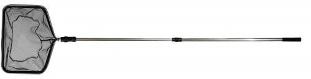 Söll 82199 Teichkescher, rechteckig - zur Umsetzung von Fischen, ideal zur Entfernung von Laub, Teichlinsen, Algen, teleskopierbar (70-150 cm)