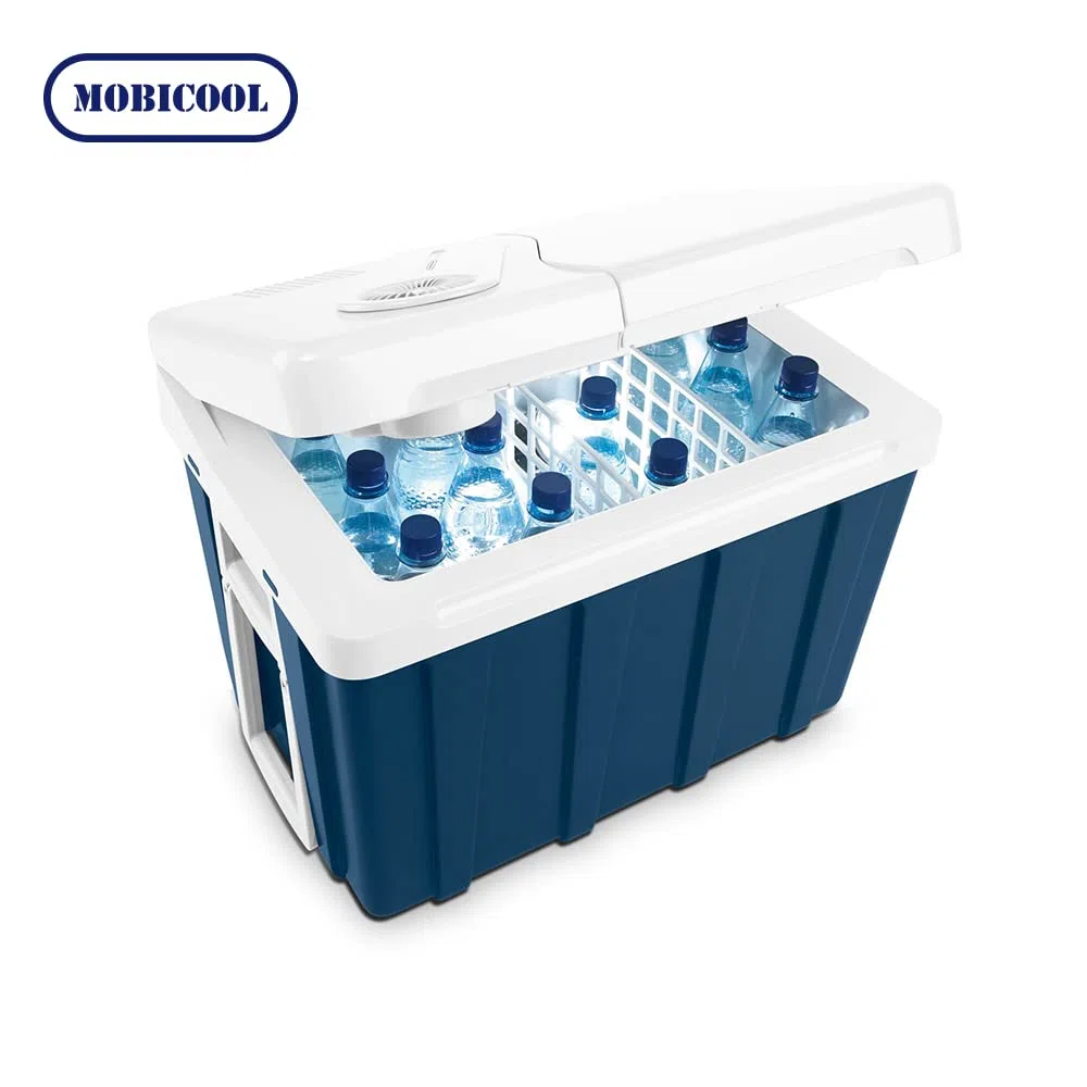 Mobicool MQ40W elektrische Kühlbox 39L 12V 230V mit Rollen und Telekopgriff