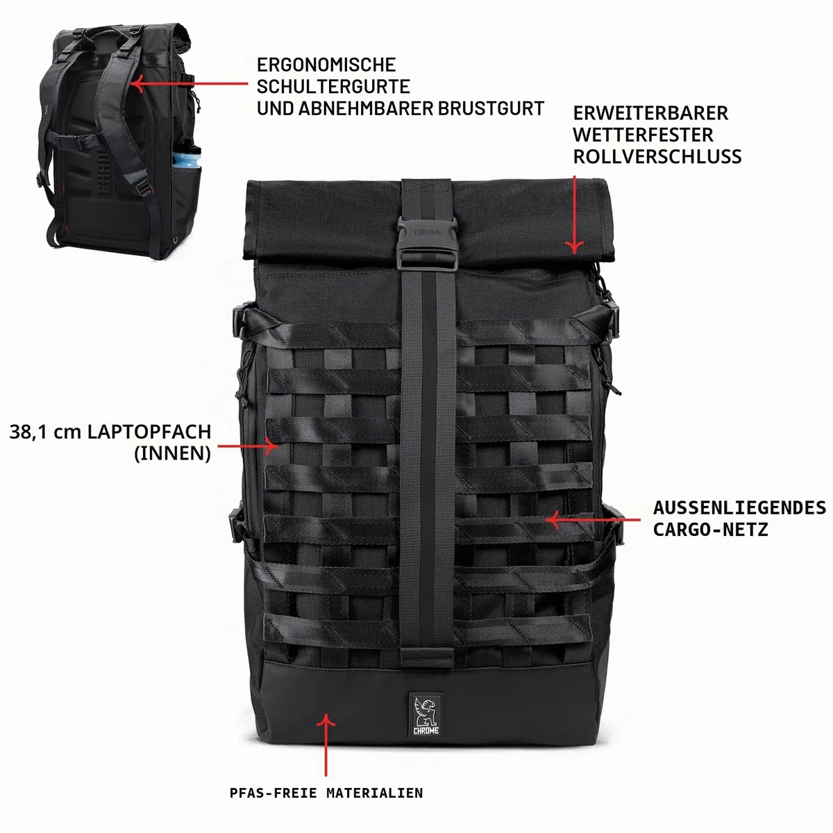 Chrome Industries Barrage Pack, 34 l