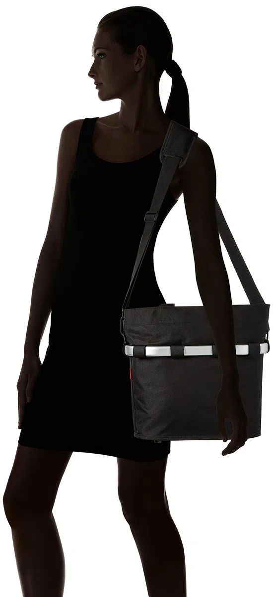 KLICKfix Farradtasche Bikebasket Oval S Schwarz, 34 x 31 x 17.5 cm