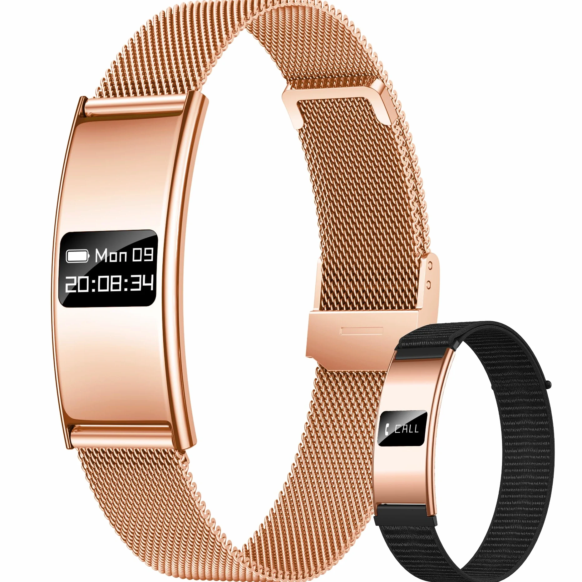 Smartwatch Damen Fitness Tracker Armband: Schrittzähler Damenuhr Fitnessuhr Smart Watch mit Herzfrequenz HRV SpO2 Schlaf Monitor Sportmodi 5ATM Wasserdicht Leicht Slim Digital band für iOS Android