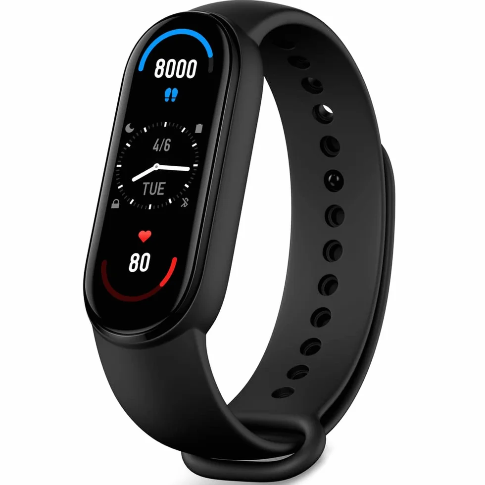 Xiaomi Mi Smart Band Fitness-Tracker & Aktivitäts-Tracker (TFT-Display, SpO2 Tracking, Schlafüberwachung, Herzfrequenzmessung, Benachrichtigungen, Schrittzähler, 5ATM wasserdicht, Mi Fit App)