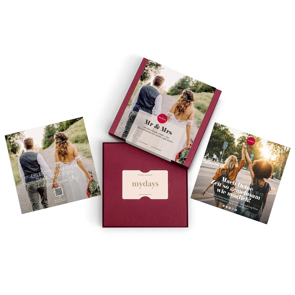 mydays Geschenkbox Zur Hochzeit, Hochzeitsgeschenk für 2 Personen, freie Erlebnis-Auswahl an ca. 431 Orten