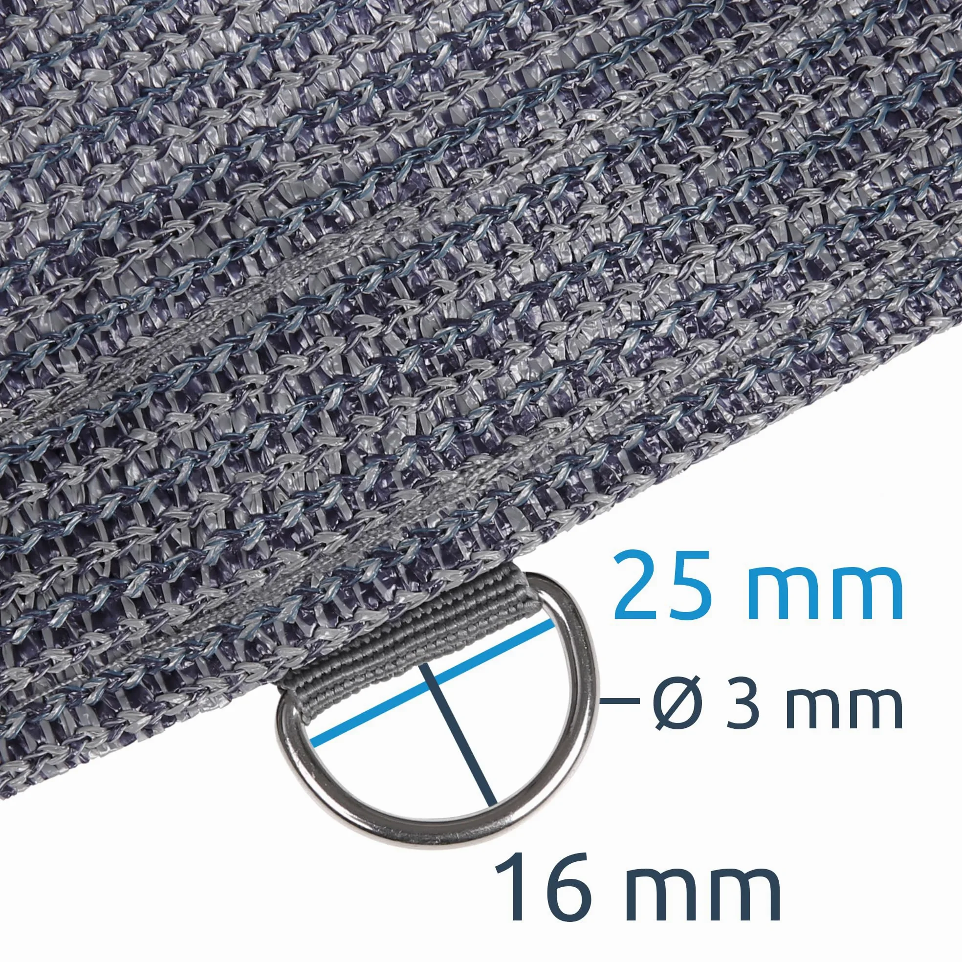 your GEAR Toskana HDPE Vorzeltteppich 300x500cm – Outdoor Teppich wetterfest & atmungsaktiv, ideal als Camping Teppich, Picknickdecke, Balkon Teppich, stabile D-Ringe, Tasche inklusiv, Camping Zubehör