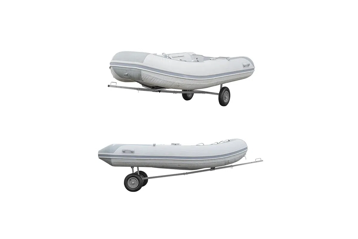 ProPlus Trailer Bootswagen 245-304cm Slipwagen Kajakwagen Kanuwagen Schlauchboot Wagen Handtrailer