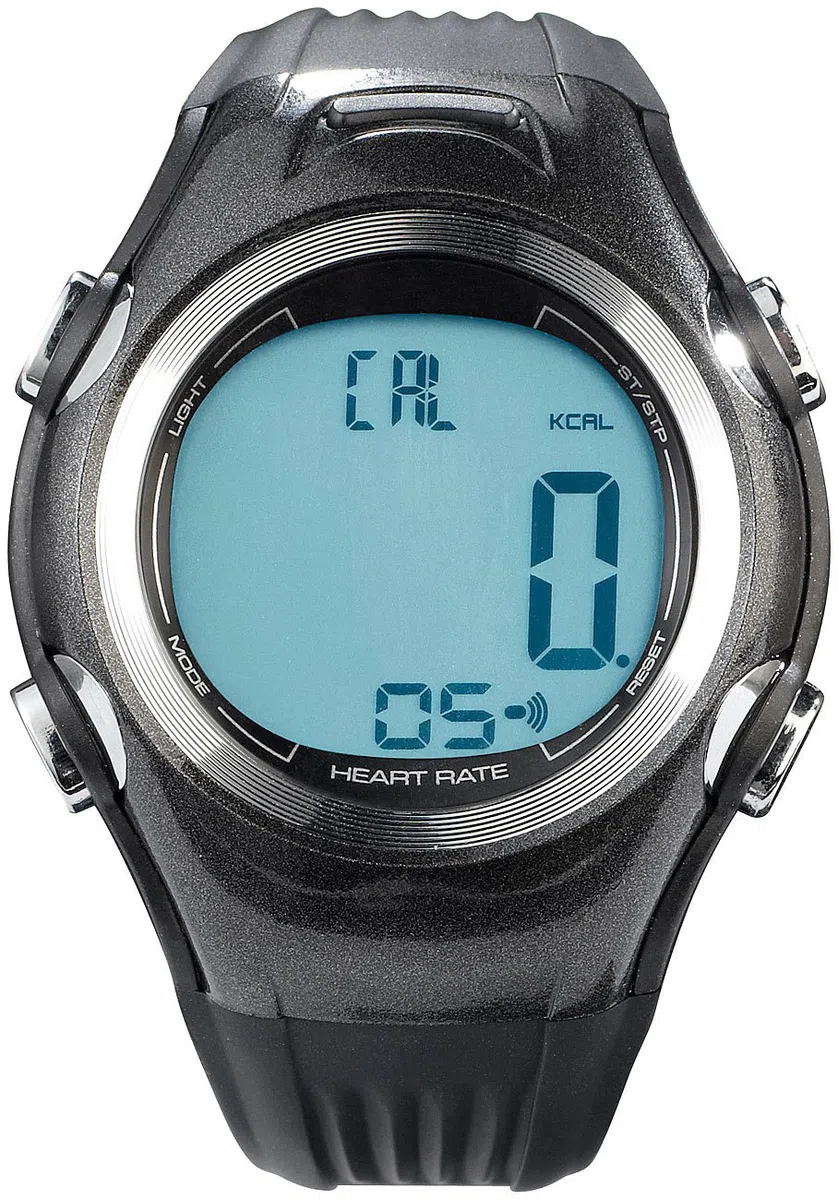PEARL Sports Fitness-Uhr, 3 Intensitätsstufen, LCD-Display, Stoppuhr-Funktion, IPX4