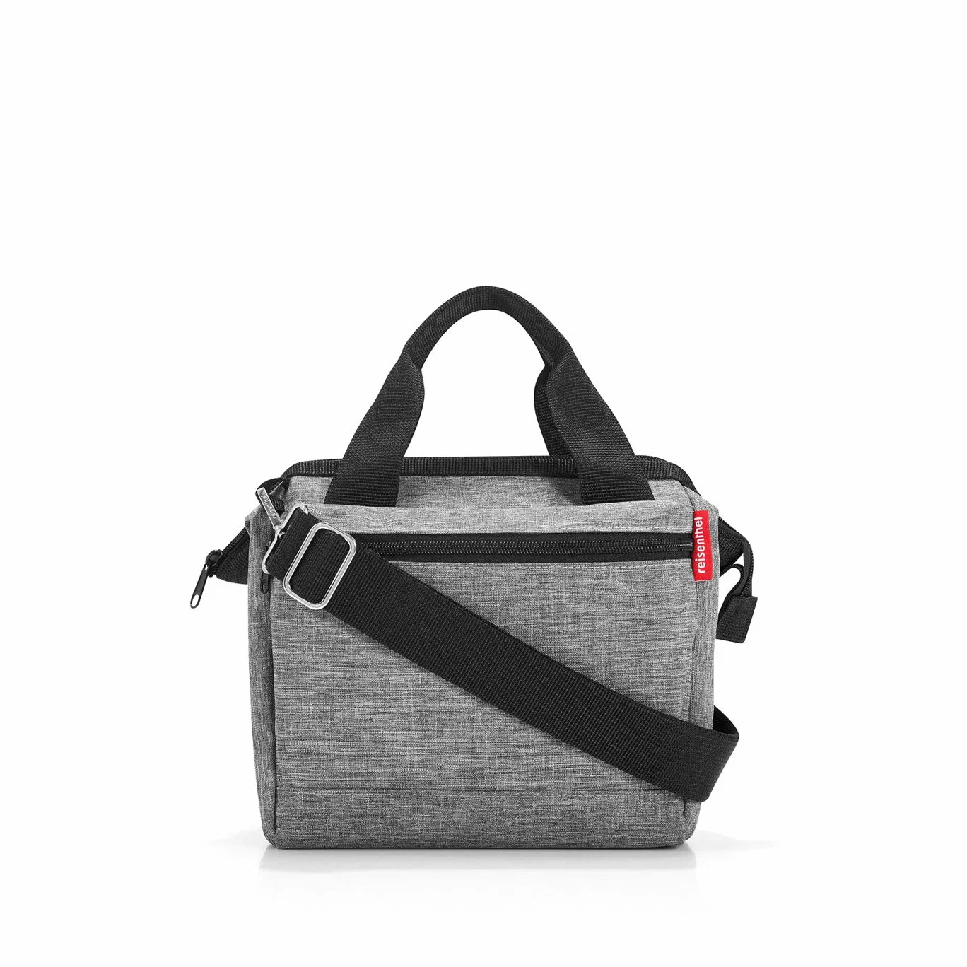 reisenthel allrounder cross in Twist Silber – Kleine Crossbody Bag mit abnehmbarem und verstellbarem Schultergurt – Aus wasserabweisendem Material