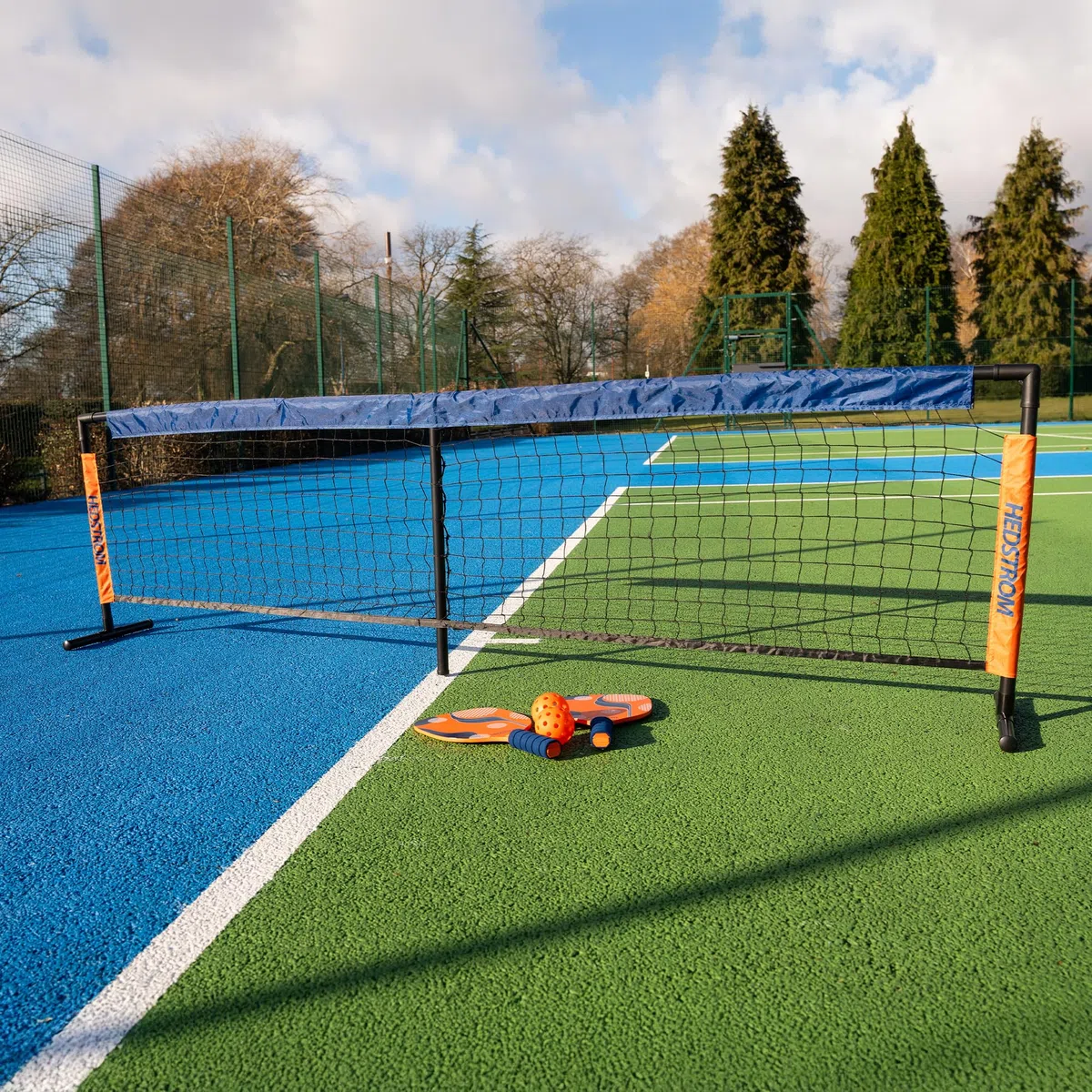 Hedstrom My First Pickleball-Paddel, komplettes Starter-Set, 2 Holzschläger, 2 Bälle und Netz, Kinder-Outdoor-Gartenspiele, ab 5 Jahren
