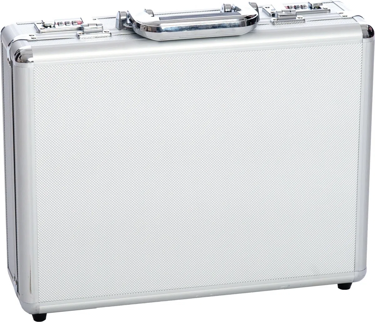 Greenlands Pistolenkoffer Waffenkoffer Alu 40x31x13 cm Alu Optik Silber