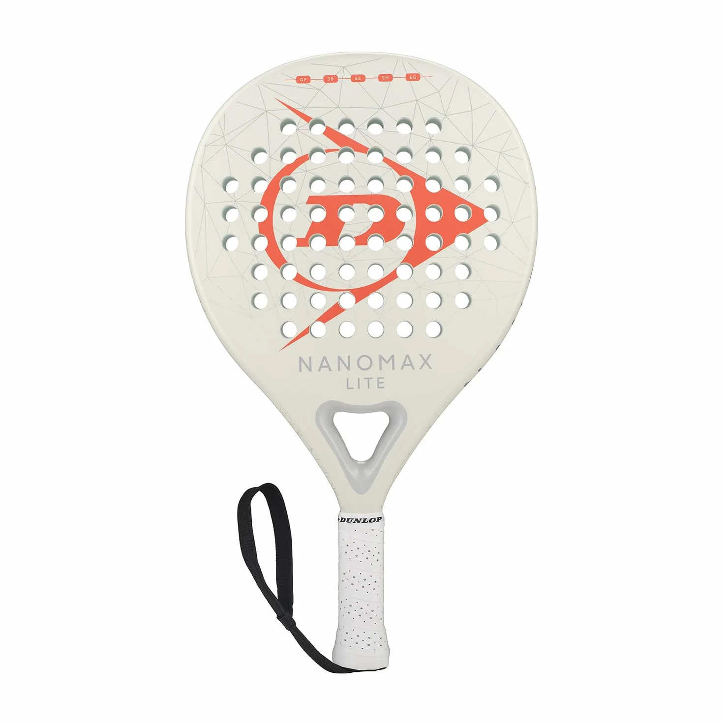 Dunlop Padel Bat Nanomax – Hybridform, Graphit-Rahmen, Medium-Balance
