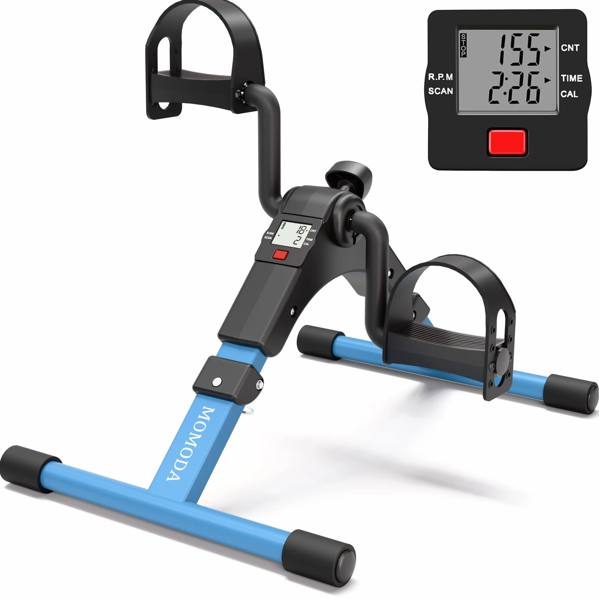 Mini Fahrrad Pedal Trainer für Arm- und Beintrainer Heimtrainer mit LCD-Monitor