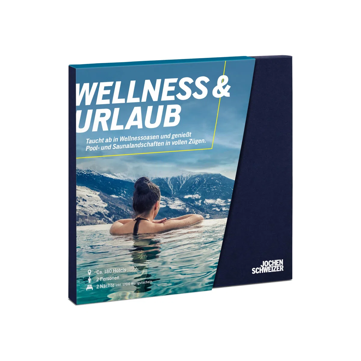 JOCHEN SCHWEIZER Geschenkbox Wellness & Urlaub, an ca. 180 Orten, Hotel-Gutschein für 2 Personen
