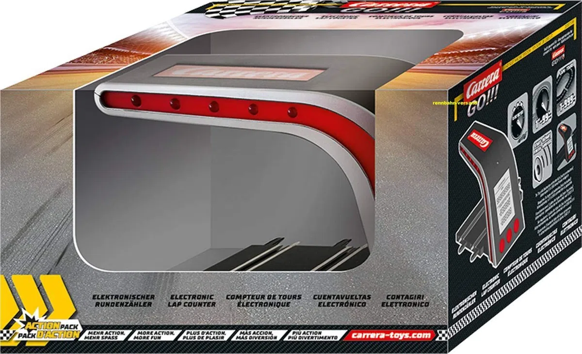 Carrera GO!!! Rundenzähler für Carrera Rennbahn Slotcar Bahn | Für Jungs und Mädchen ab 6 Jahren & Erwachsene