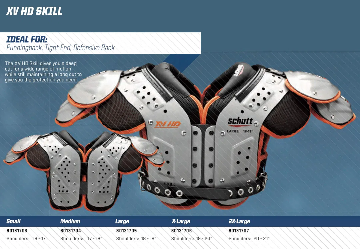 Schutt Sports Varsity XV HD Skill Schulterpolster