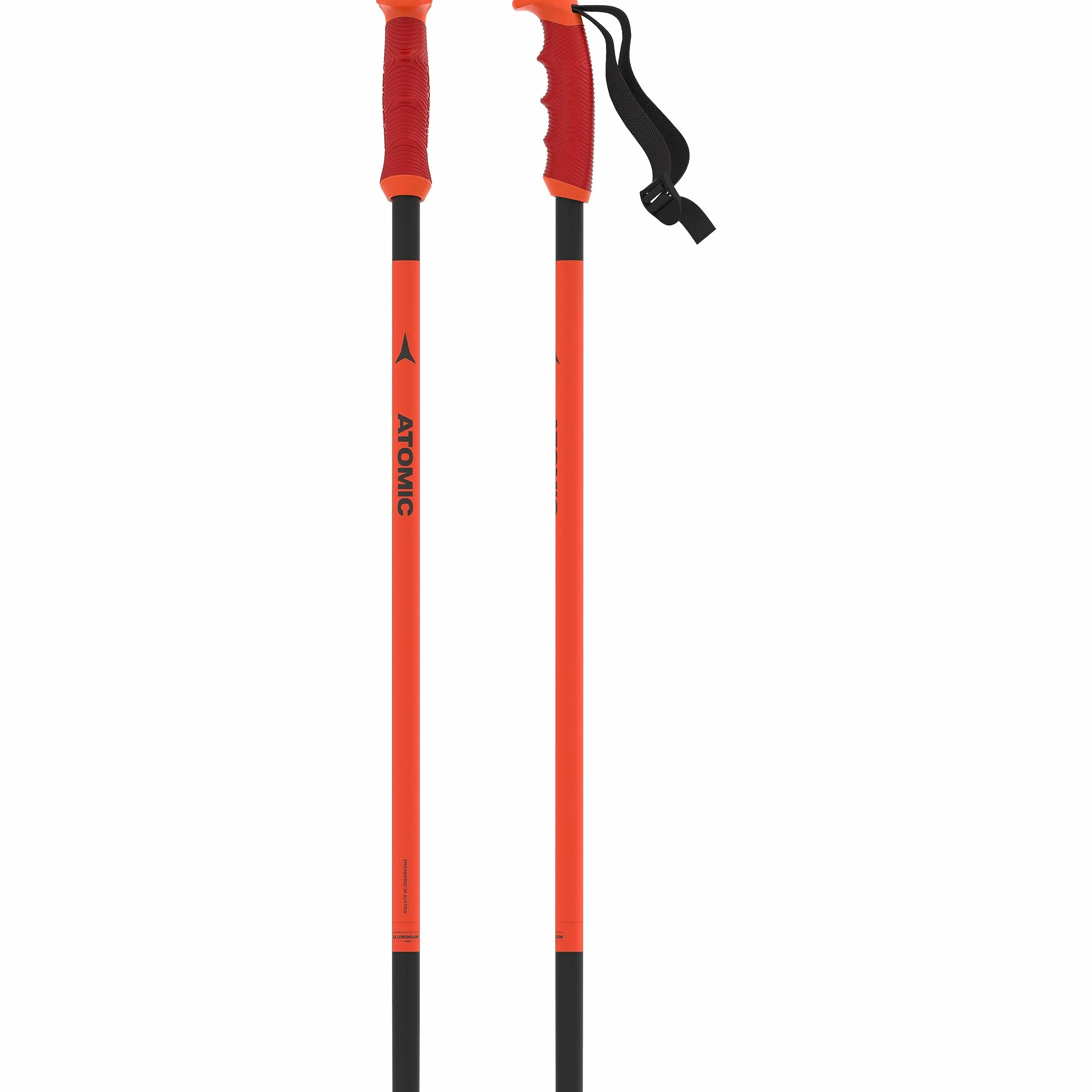ATOMIC REDSTER Skistöcke - Zuverlässiger 4* Aluminium Skistock - Ergonomischem Griff am Stock - Hochwertige Skistecken für Racer - Stöcke mit 60mm-Pistenteller
