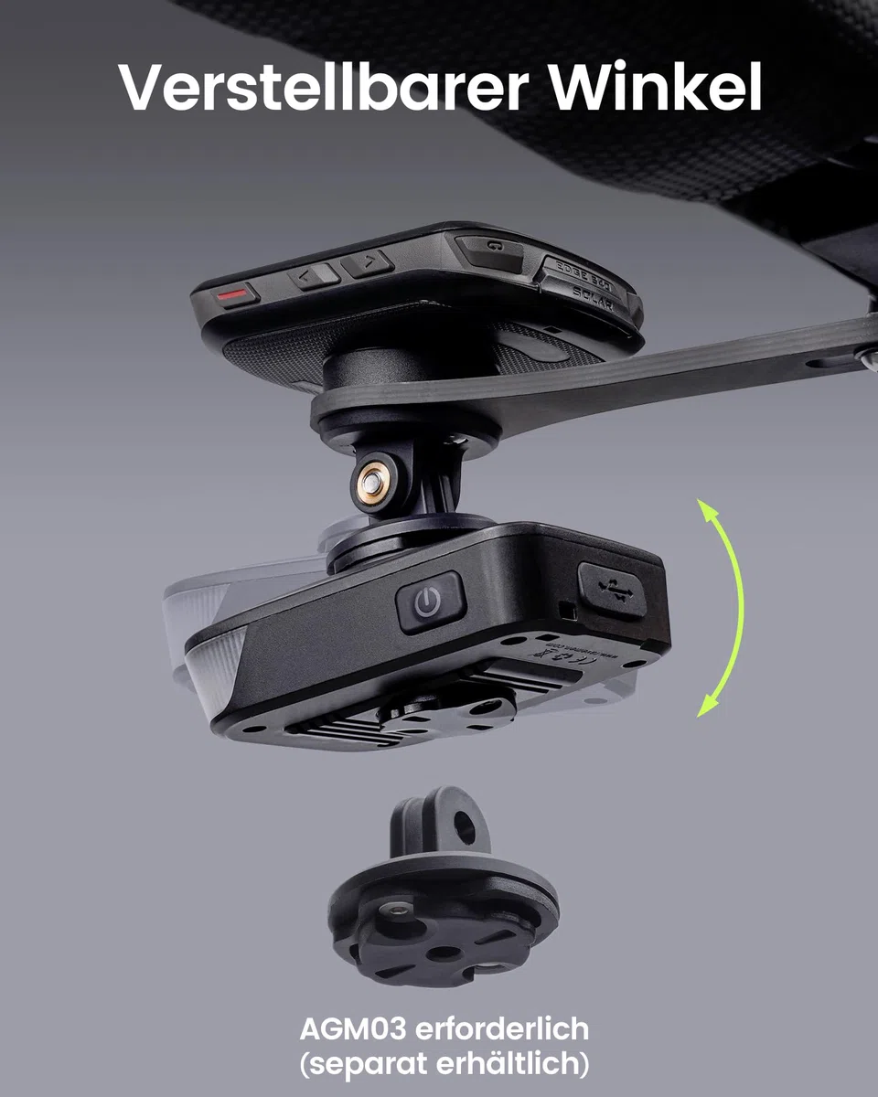 RAVEMEN FR500 Fahrradcomputer Zubehör, Kompatibel mit Garmin/Wahoo Fahrradcomputer IPX6 Wasserfestigkeit USB-C Aufladung