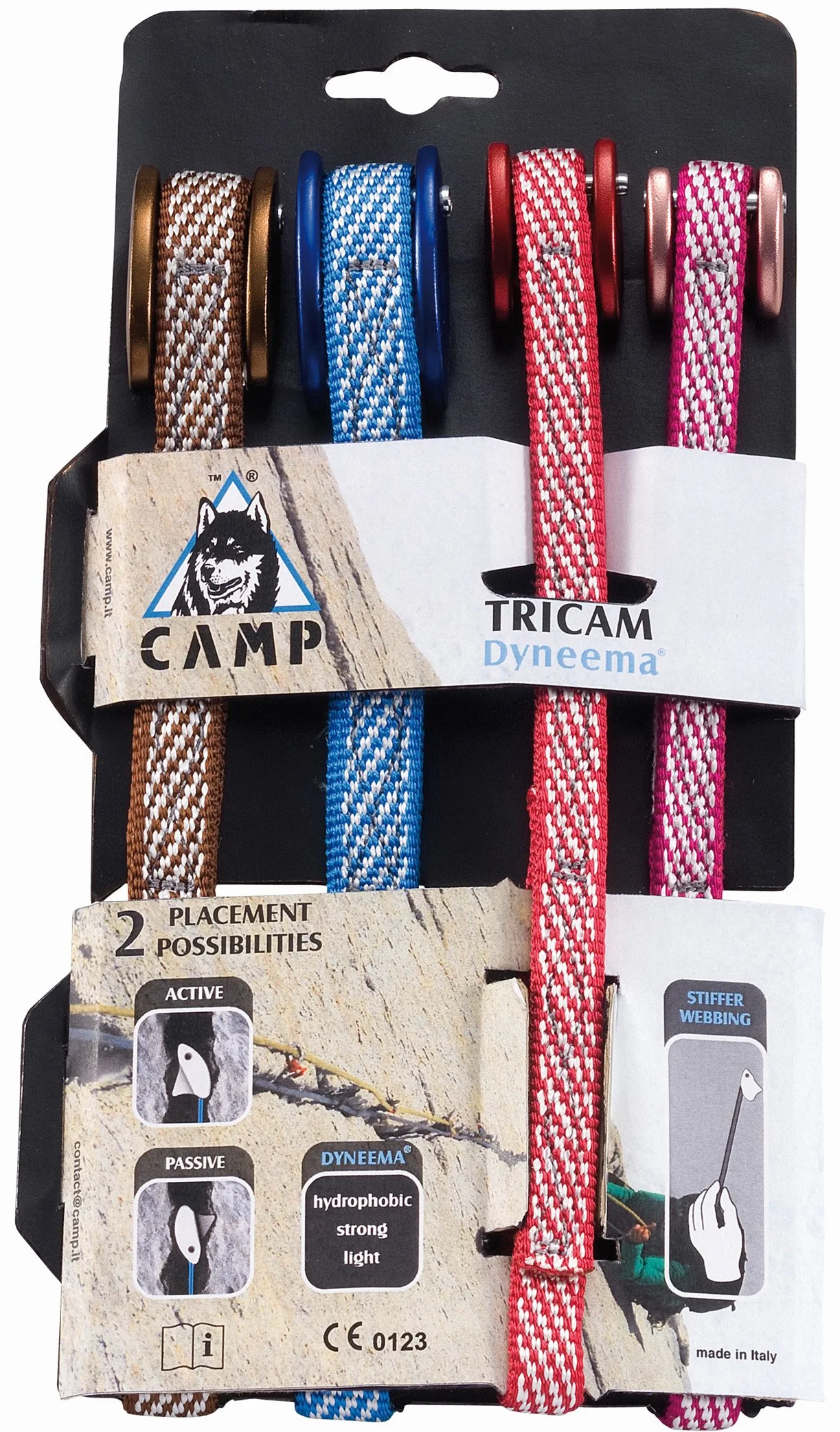 C.A.M.P. - Set TRICAM DYNEEMA - 4 pz - Chocks