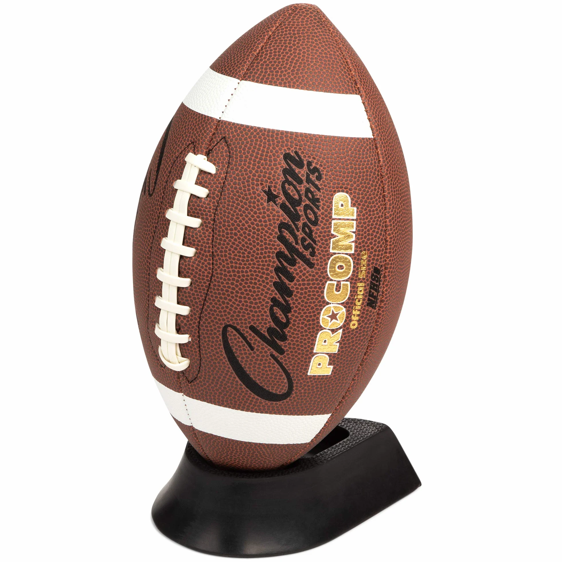 Champion Sports Football Kicking Tee Set for Kickoff Practice - Ball Holder Tees for Footballs - Kicking Block and Accessories for Adults, Kids, Coaches