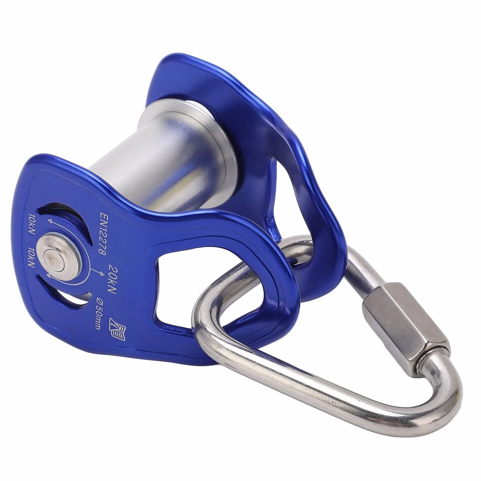 Slackline-Umlenkrolle aus Aluminiumlegierung für und Erwachsene, Outdoor-Sport-Umlenkrolle Zipline, Leicht Gleitend, Vielseitig Einsetzbar Zipline