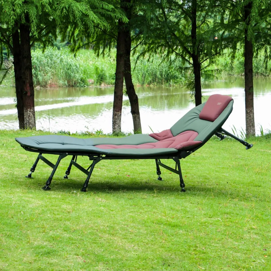 MK-Angelsport Karpfenliege 8-Bein bis 150kg belastbar - Angelliege Fischerliege Angelbett Bedchair Gartenliege Liege Modell 2026