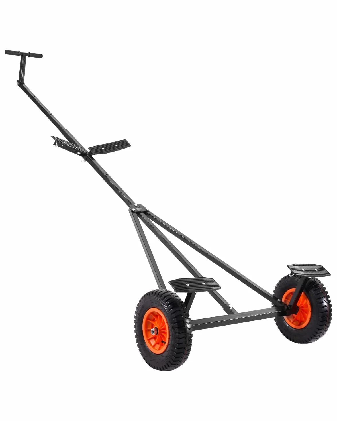 VEVOR Bootsanhänger-Transportwagen, Rangierhilfe Anhänger, 190 kg Stützlast, 40 cm Luftreifen, Karbonstahl, rutschfeste Halterung, zum Bewegen von Kajaks, Motorbooten und Fischerbooten