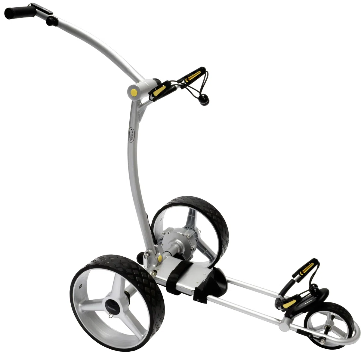 BeeGon Golf Elektro-Golftrolley GT-X400 Pro Silber mit 33Ah Blei-Akku
