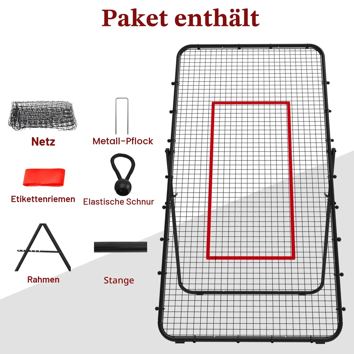 LIANTRAL Volleyball Rebounder Netz, verstellbares Volleyball Trainingsgerät