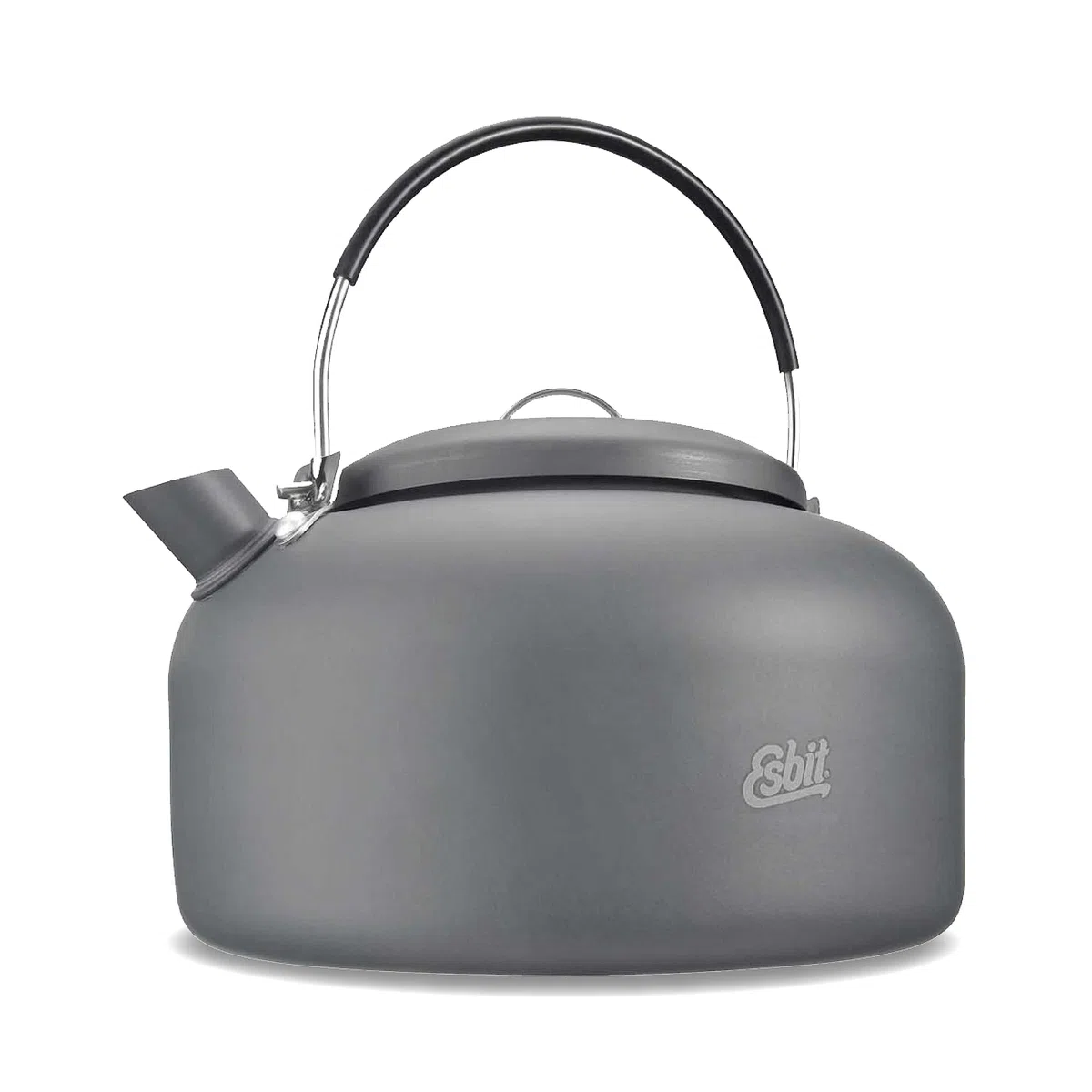 Esbit Wasserkessel - Camping Wasserkocher - 1400 ml Fassungsvermögen - aus hartanodisiertem Aluminium - mit klappbarem Haltegriff