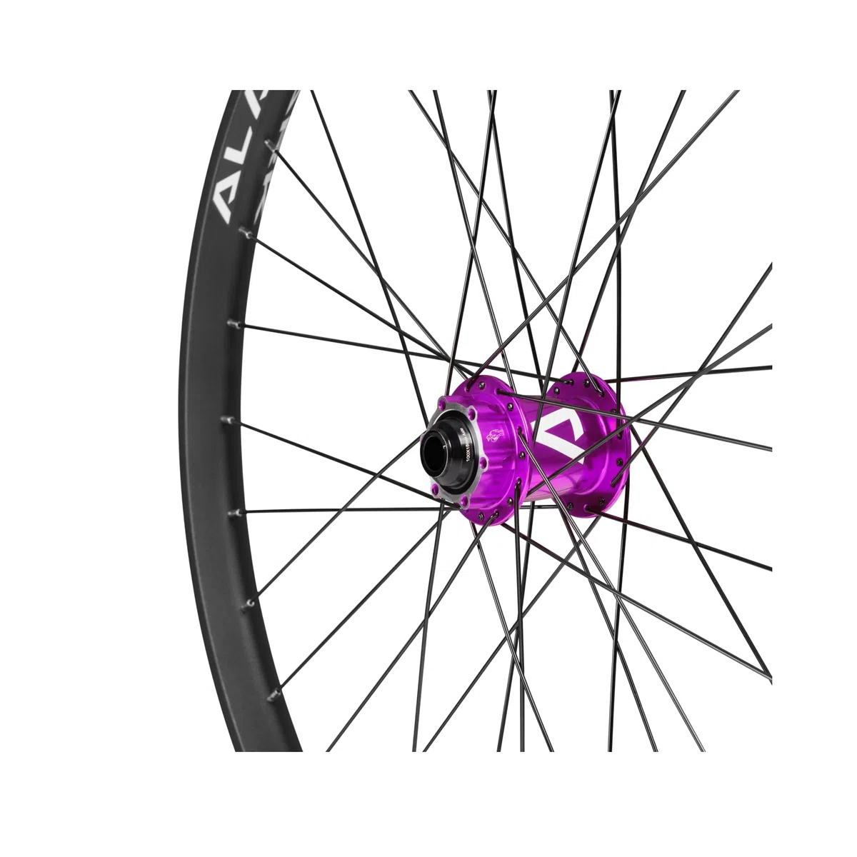 Dirt Jump Bike Wheel D30 26" Double Wall Alloy 6-Bolts Disc Brake Mount - Purple Front