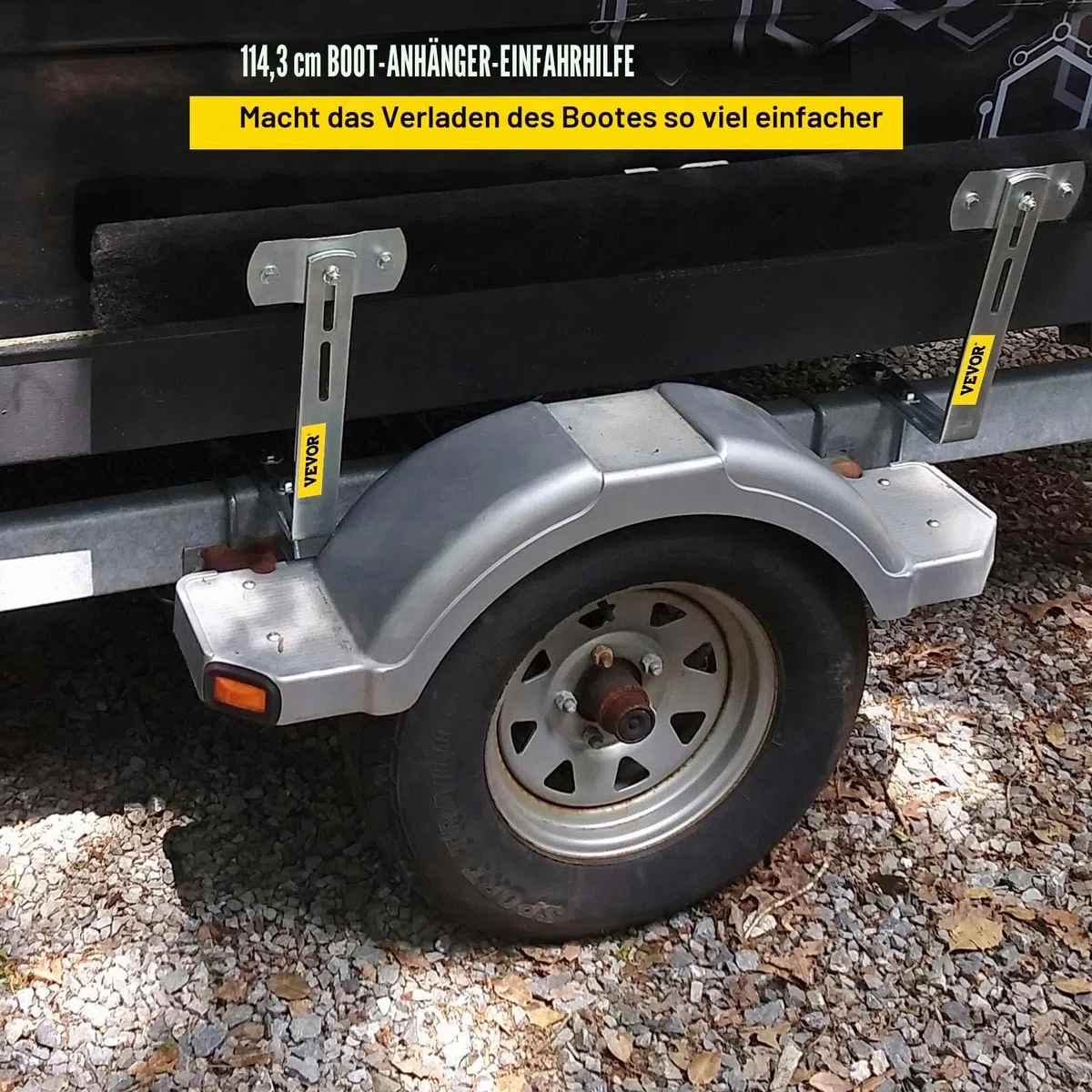 VEVOR Bootsanhängerführung, 50,8 - 152,4 cm, verstellbare Anhängerführungsstangen, 2 x Anhängerführungen (L / T-förmig/C-förmig/α-förmig)