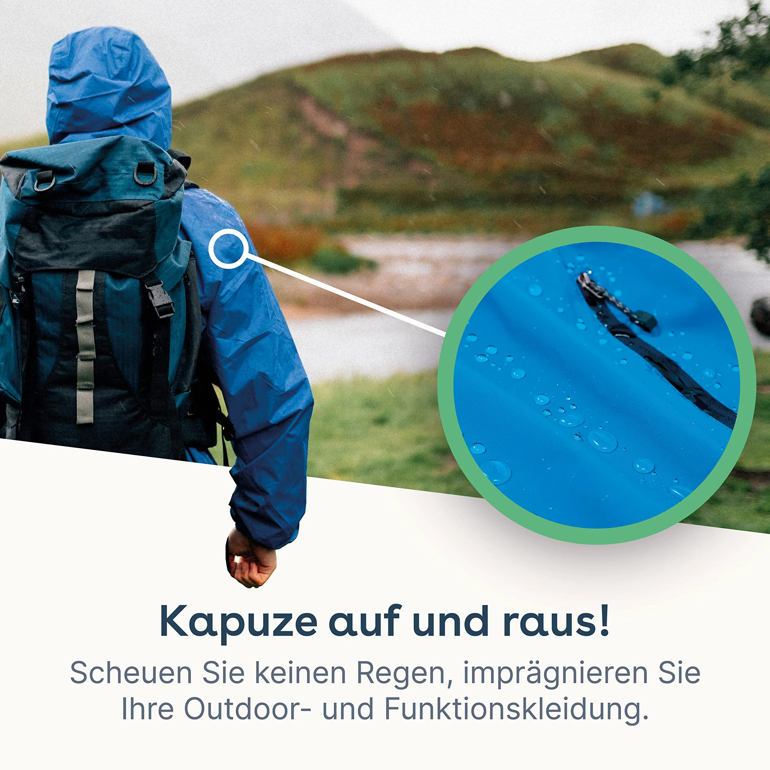 Textil Imprägnier Waschmittel Einwaschimprägnierung Wash-In Waschmaschine Imprägnierung PFC-frei atmungsaktiv umweltfreundlich Gore Tex (2,5 Liter)