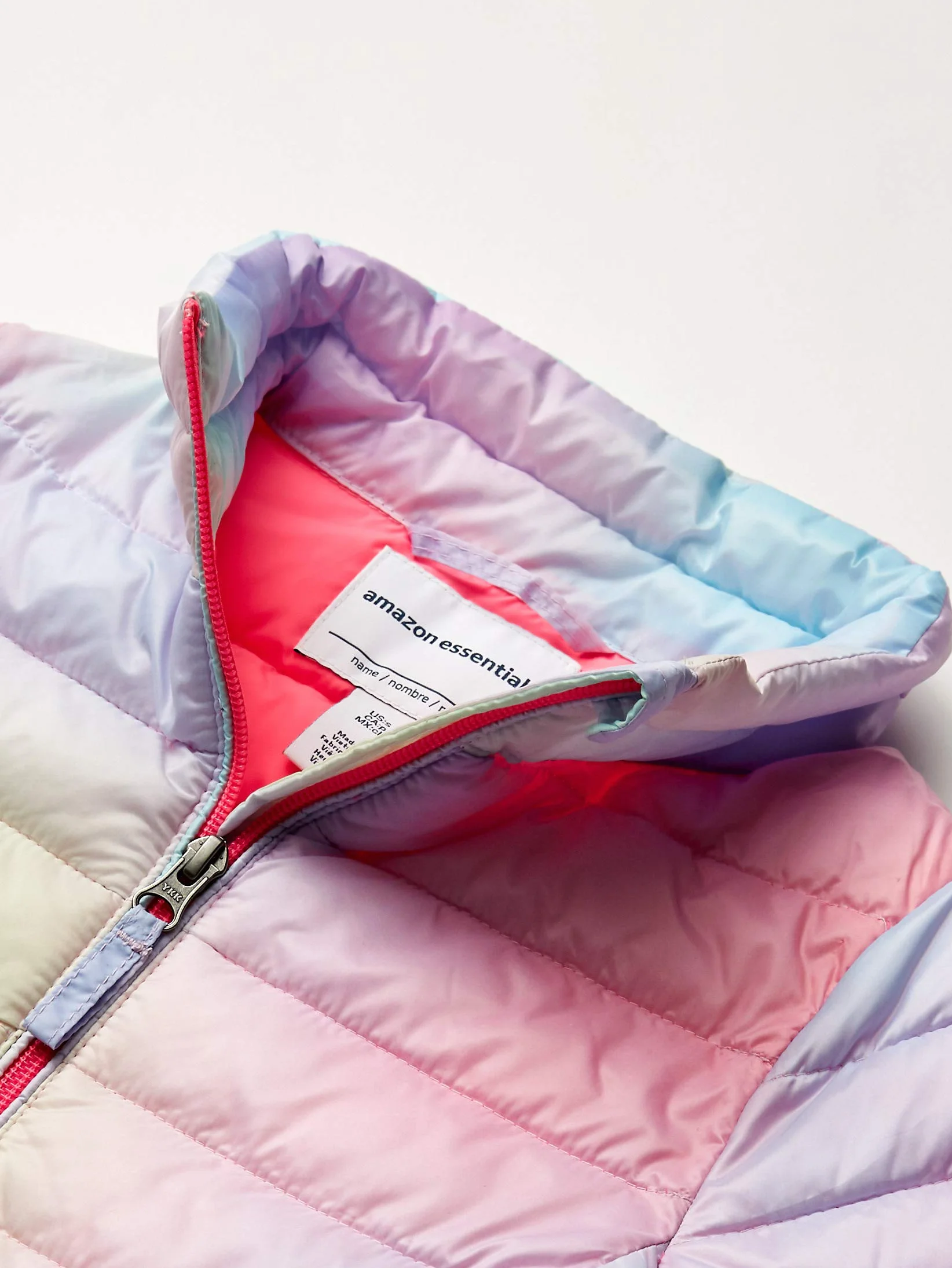 Amazon Essentials Mädchen Leichte Wasserabweisende verstaubare Pufferjacke mit Stehkragen