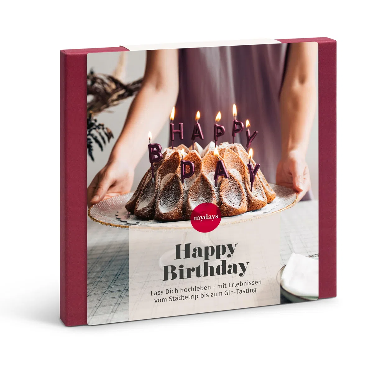 mydays Geschenkbox Happy Birthday, Geburtstagsgeschenk für 1-2 Personen, freie Erlebnis-Auswahl an ca. 1802 Orten