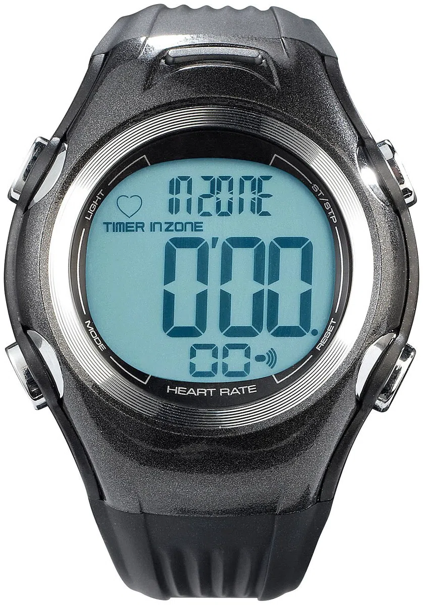 PEARL Sports Fitness-Uhr, 3 Intensitätsstufen, LCD-Display, Stoppuhr-Funktion, IPX4