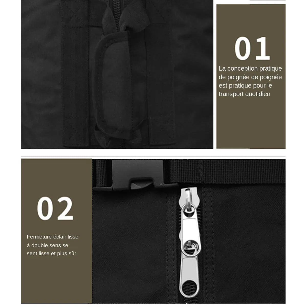 Générique Golf Travel Bag mit Rädern – Golf-Reisetasche – robuste Faltaufbewahrung für Vistaprint, große Kapazität Zepe Golftasche mit Rädern, für Frauen
