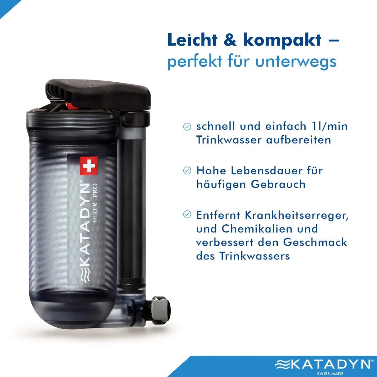 KATADYN 8019670 Wasserfilter Hiker Pro-Transparent