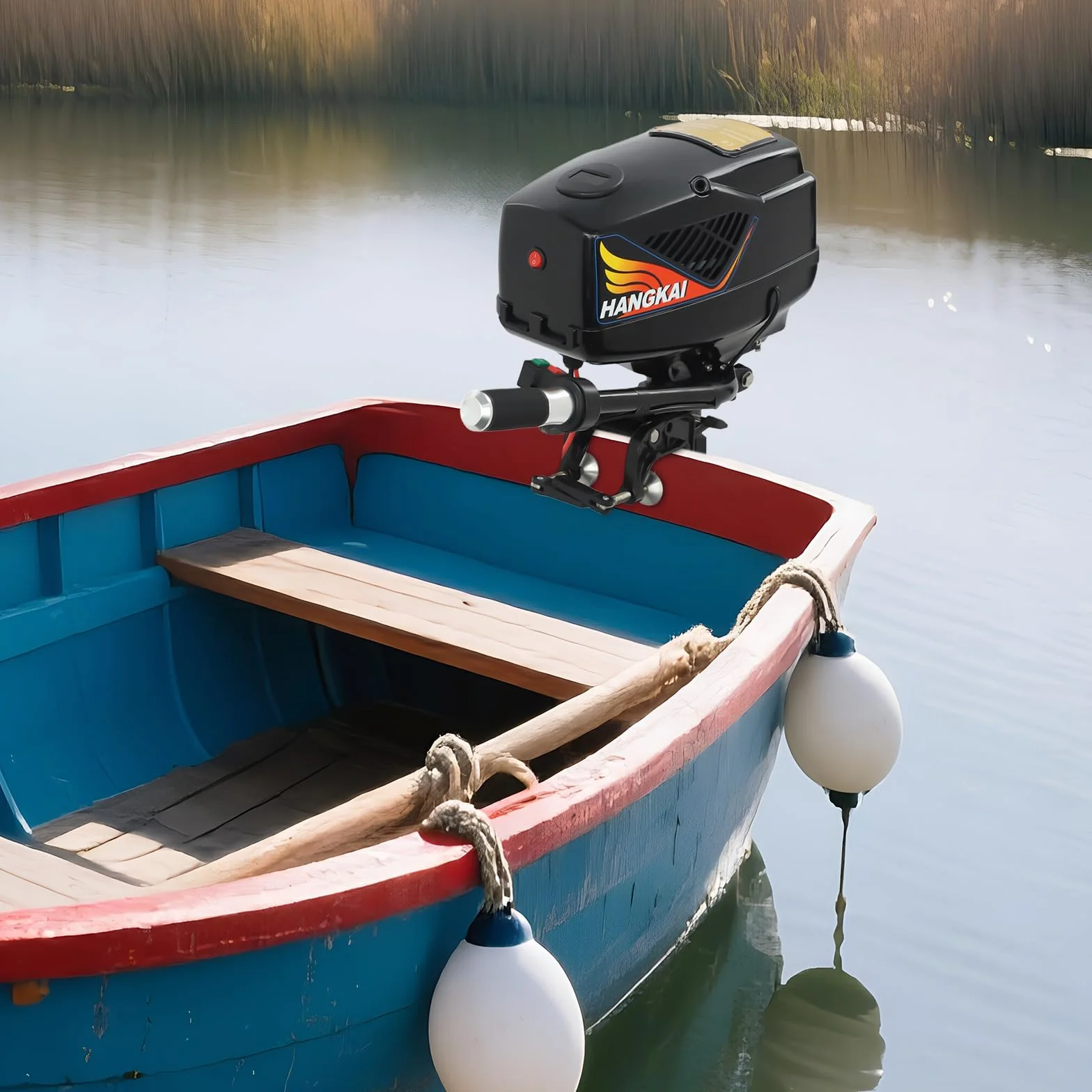 Leiser Elektro Trolling Bootsmotor Elektrischer Außenbordmotor 1200W 48V Bürstenloser Kupfermotor 800kg Schub Kurzwelle für Boote 2-4m Angeln Schlauchboot Fischerboot
