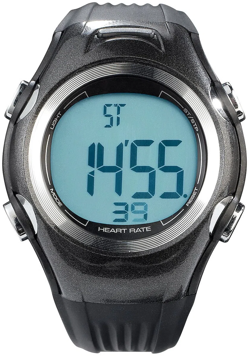 PEARL Sports Fitness-Uhr, 3 Intensitätsstufen, LCD-Display, Stoppuhr-Funktion, IPX4