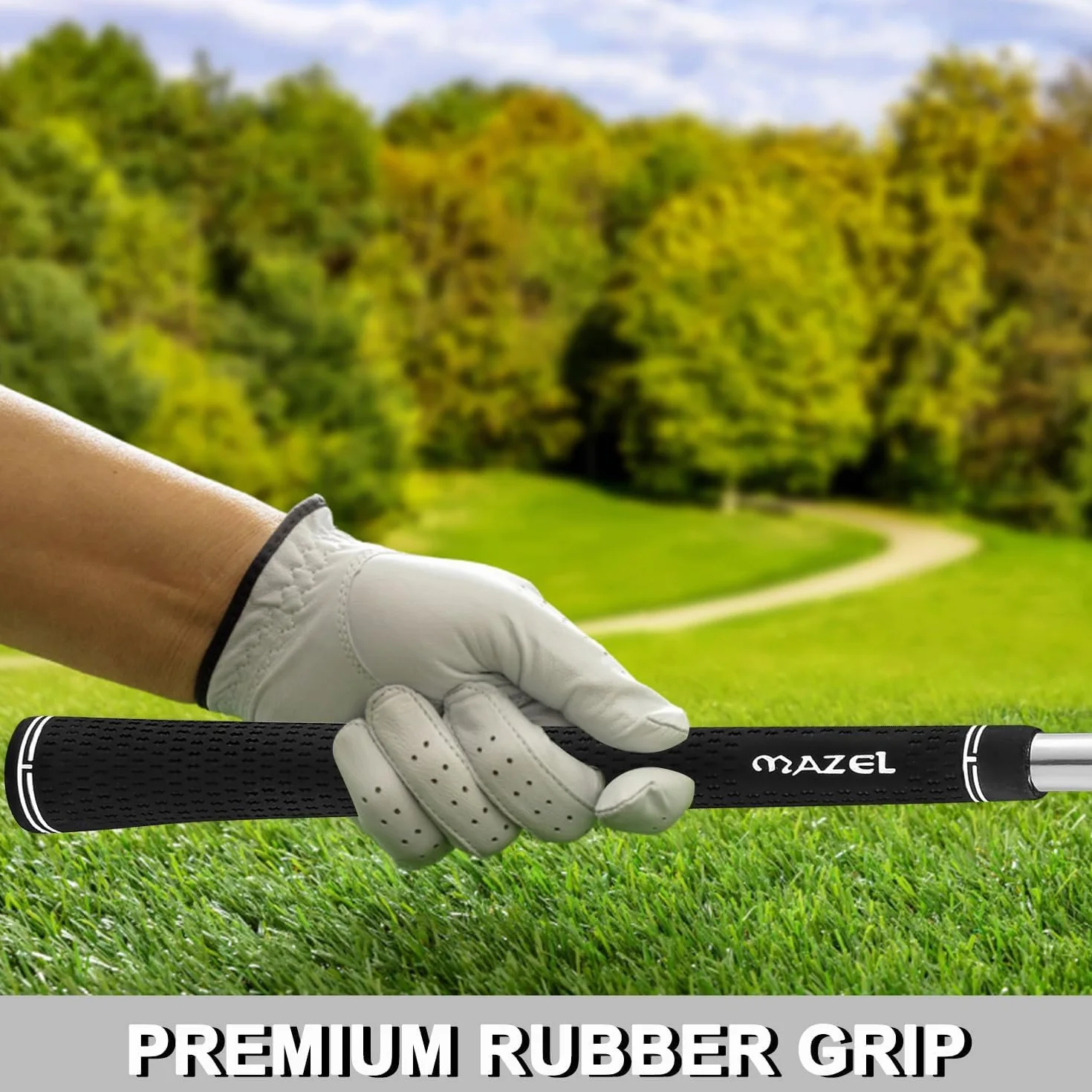 MAZEL Golfkeile, 68, 70, 72 Grad, Golfkeil, 89,9 cm, Rechtshänder, QPQ, Schwarz, CNC-gefräste Oberfläche, Sandkeil, Golfschläger für Herren