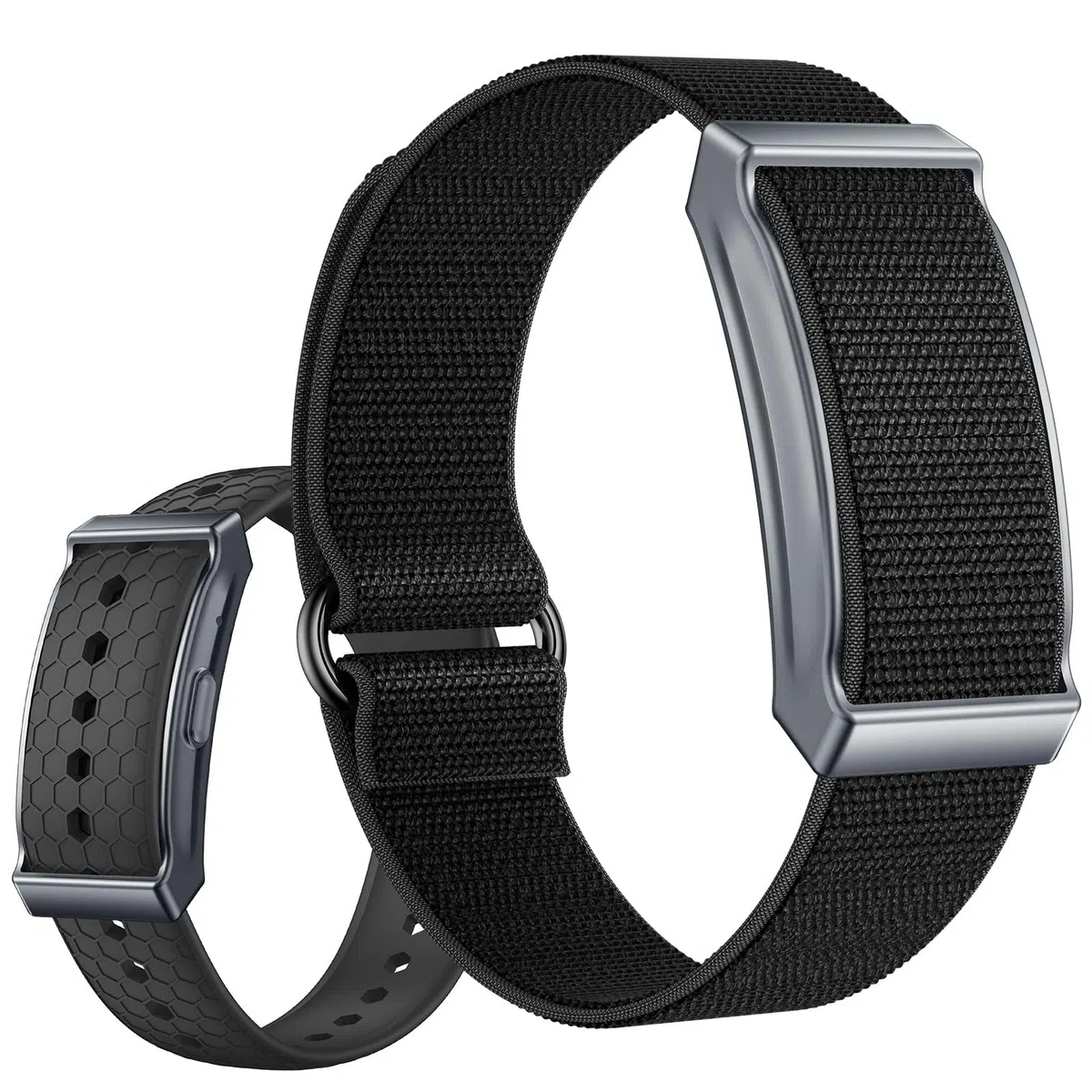 findtime Aktivitätstracker Fitness Armband ohne Display Schrittzähler Schlafmonitor Herzfrequenzmesser Kalorie Distanz-Tracking Multisport Modi IP68 Wasserdicht Leicht 2 Armbänder Schwarz