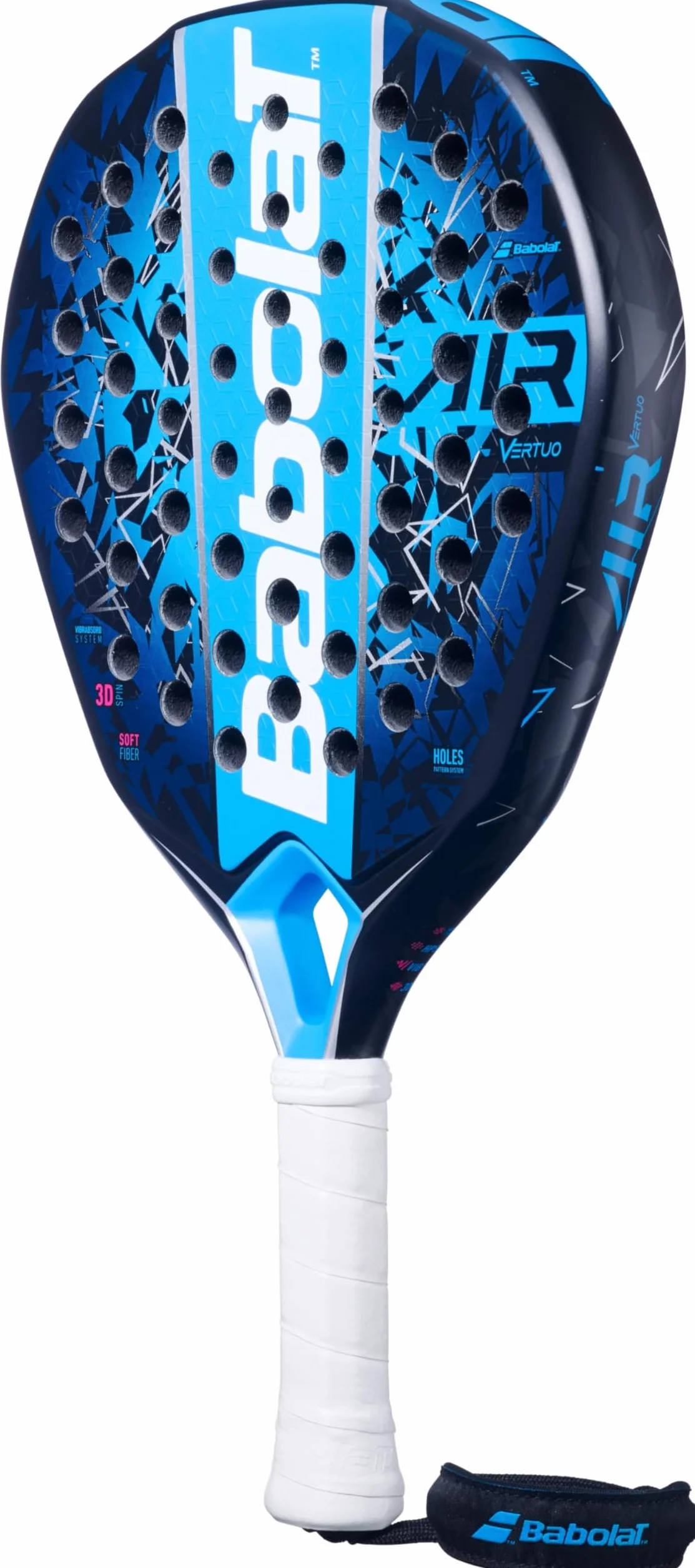 Babolat - Padel-Schläger Modell Air Vertuo, Einheitsgröße, Farbe Blau, Verbundmaterial, Perfekt für Luftangreifer, Balance Kontrolle und Kraft