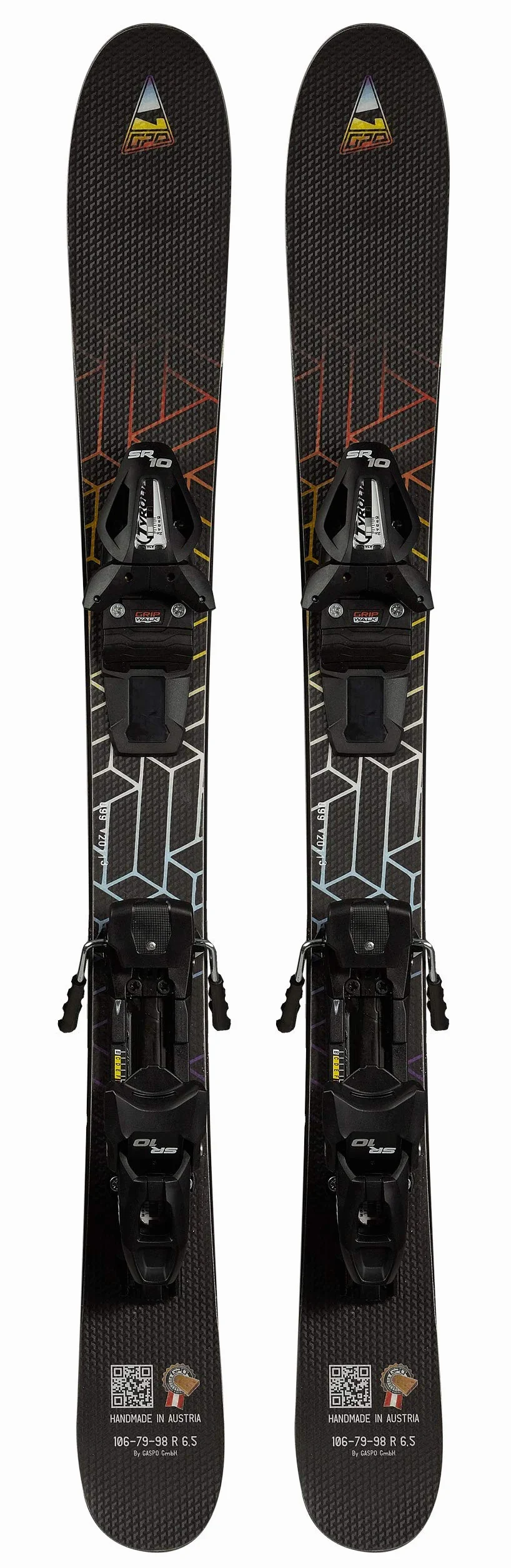 GPO Snowblade Hot Stamp, Kurz-Ski, 99 cm Länge, Big-Foot-Ski