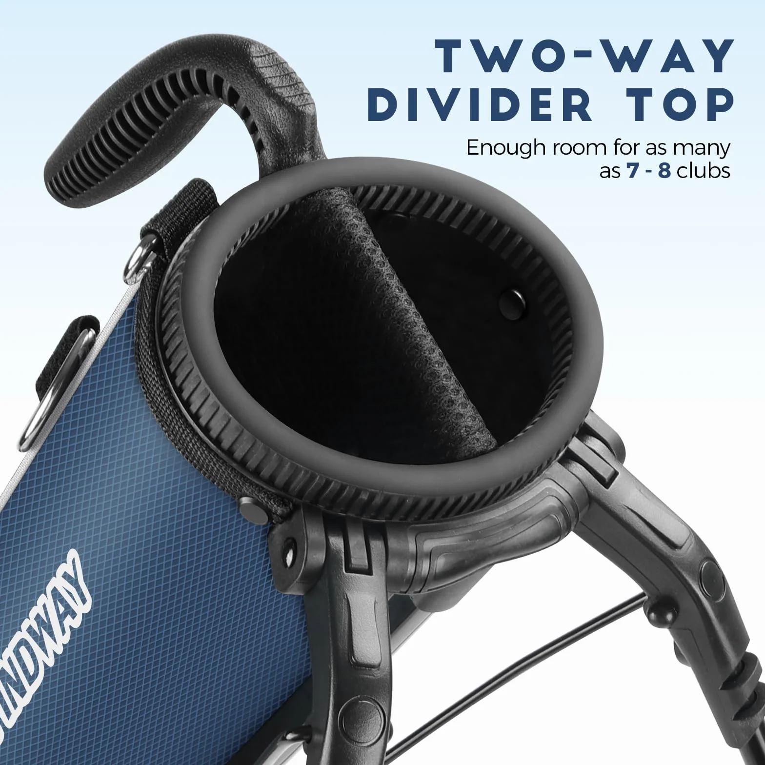 Findway Golf Bag, Golf Stand Tragetasche mit Riemen, Leichter Einfach zu tragen und haltbare Pitch n Putt Golftasche für die Driving Range, Par 3 und Executive Plätze, 80 cm Hoch