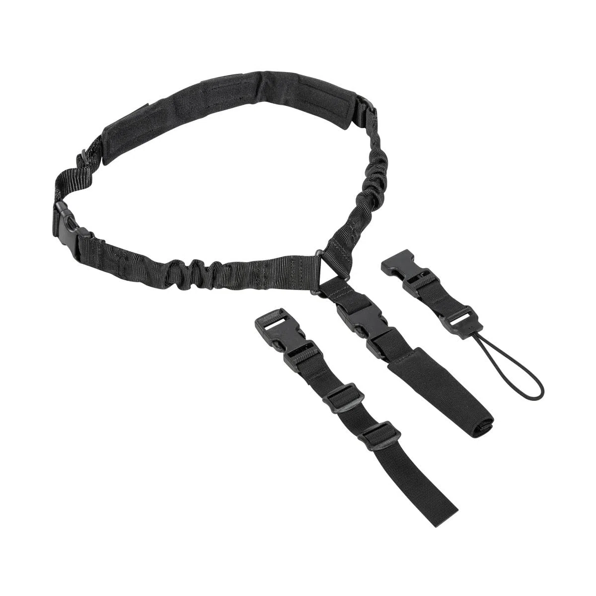 Tasmanian Tiger TT Single Multipurpose Sling Gepolsterter Single Trage-Riemen mit variablen Befestigungsoptionen für Lang-Waffen, Kameras oder Taschen