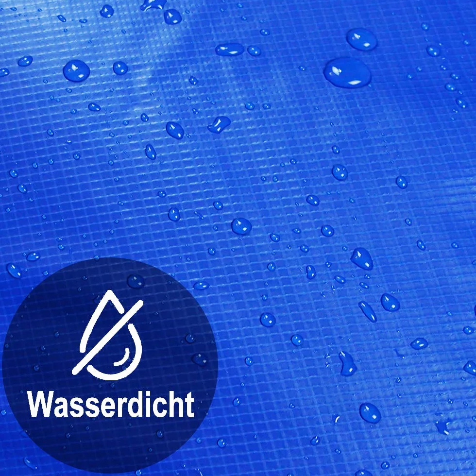 UISEBRT Trampolin Randabdeckung Ø 244cm 305cm 366cm Federabdeckung UV-beständig Reißfest Randschutz Trampolinzubehör Sicherheitsmatte Blau