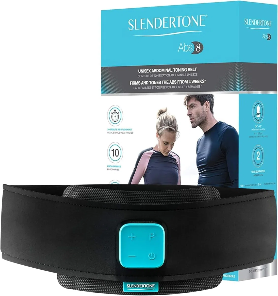 Slendertone Unisex-Adult Abs8 Bauchmuskeltrainer, Schwarz, Einheitsgröße
