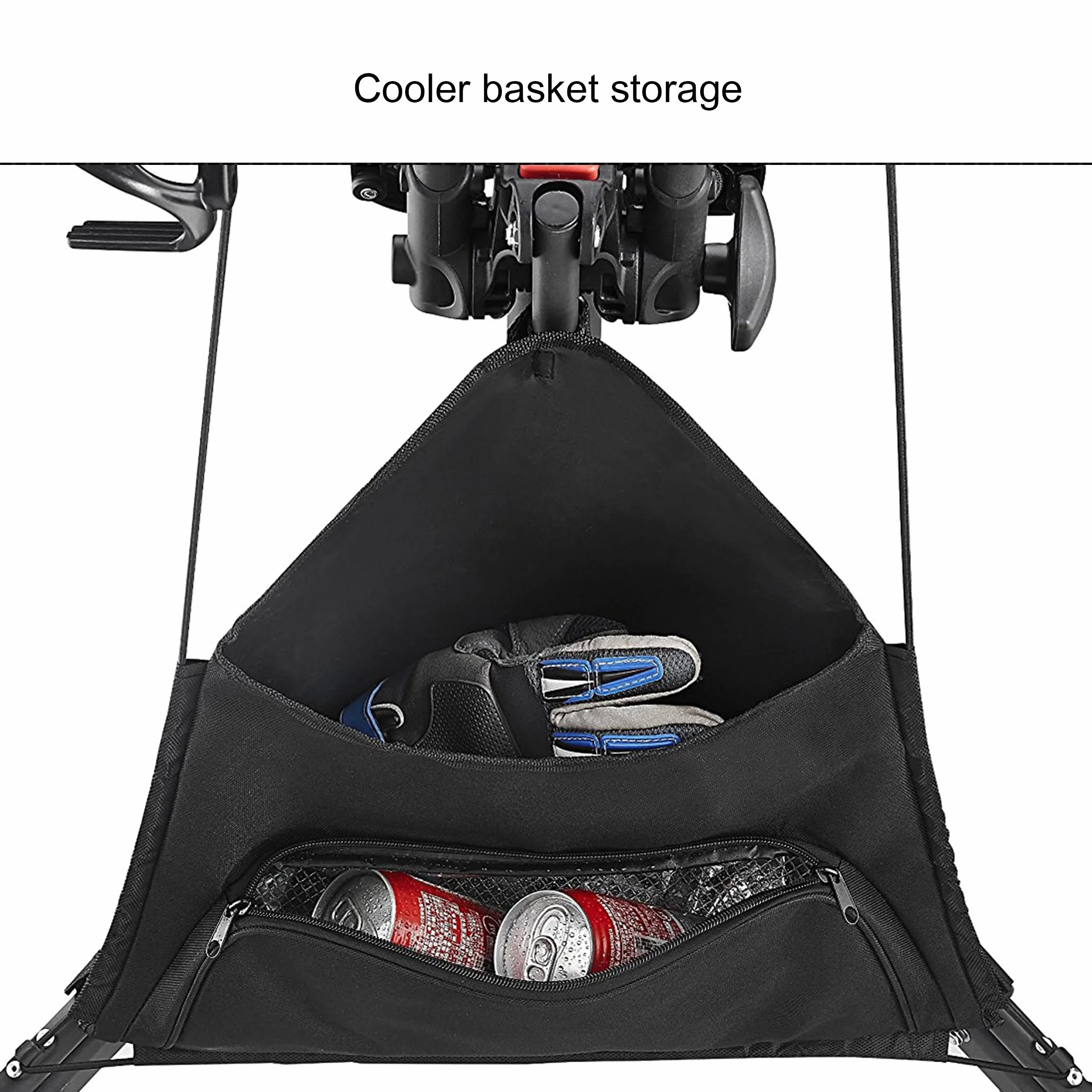 CaddyTek Golfwagen golf trolleys 3 Rad Golf Push cart leicht falten-lime