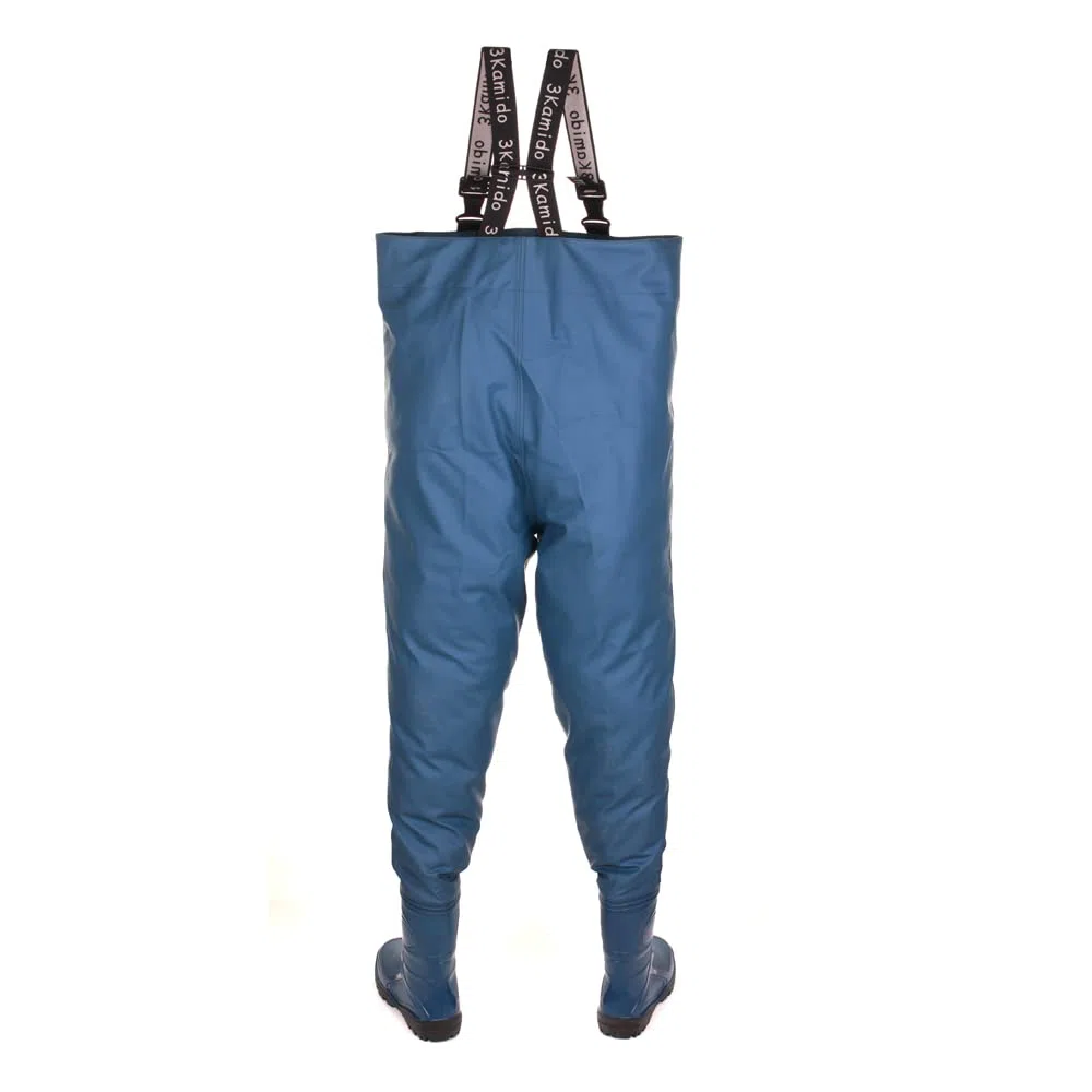 Wathose für Jugendliche, strapazierfähige Hosenträger, Trage- und Aufbewahrungstasche, Solider Sohle, Schwarz und Grün und Denim Blau, 36, 37, 38, 39, 40, 41, 42 EU, Junior Angeln Stiefel
